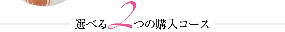 選べる2つの購入コース